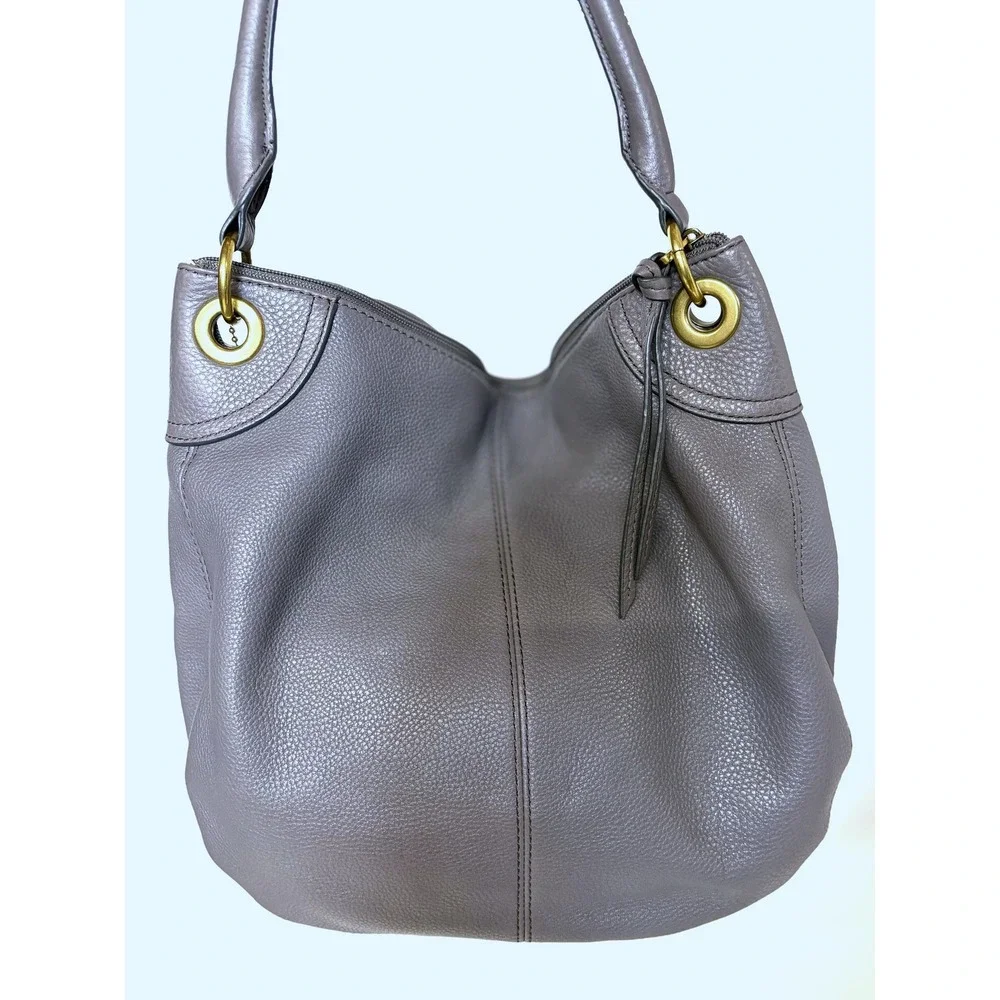 Fossil Karli Large Hobo Bag Pink Multi Leather Suede Colorblock SHB1169664